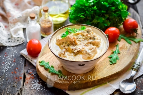 Сливочная подлива из курицы